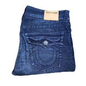 True Religion Jeans Size 32 RICKY Blue Cord